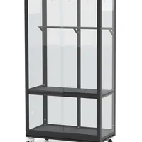 Vitavia Stad 350 Alu schwarz ESG 3 mm 0,35 m2 inkl. Rollfundament