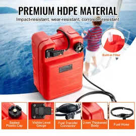 Vevor Marine-Kraftstofftank 24 L Kunststoff rot