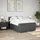 vidaXL Boxspringbett mit Matratze Dunkelgrau 140x200 cm Stoff