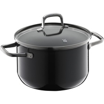 WMF Fusiontec Essential Kochtopf mit Deckel, 20 cm, Black