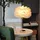 kuop Nachttisch lampe Moderne Tischleuchte E27 Schlaflicht Kinder Nachtlicht Warmweiß Federlampe Künstliche Federn Flauschige Dekolampe für Schlafzimmer Wohnzimmer Room Decor, 30cm x 38cm