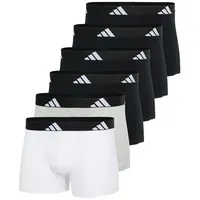 adidas Active Flex Cotton Boxershorts grau/schwarz/weiß XL 6er Pack
