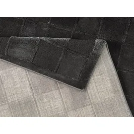 OTTO home Teppich OTTO HOME "Belion, Hoch-Tief-Struktur, Karo-Muster", schwarz, B:200cm H:19mm L:300cm, Kunstfaser, Teppiche, Teppich, leichter Glanz, Schachbrettmuster, Modern, Wohnzimmer, Schlafzimmer