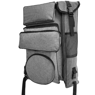 MEIJMJIA YMTECH Canvas Artist Portfolio Case Carry Backpack Rand für Skizzen Kunst Aufbewahrung und Reise, Tasche für Kunstwerke/Poster/Zeichenetui