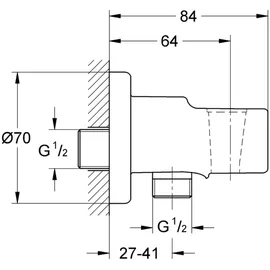 Grohe Tempesta Wandanschlussbogen Chrom