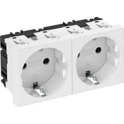 OBO Bettermann Steckdose 0 Grad, 2-fach STD-D0 RW2 6120022