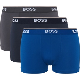 Boss Trunks mit elastischem Logo-Bund im 3er-Pack, Royal, L