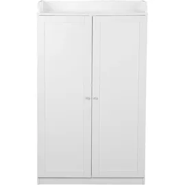 OTTO home Sekretär OTTO HOME "Aalborg", weiß, B:80cm H:134,5cm T:50cm, Sekretäre, Sekretär, PC-Schrank im Landhaus-Stil, Tastaturauszug, Stauraum, 80x134,5 cm