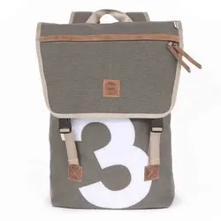 360° Taschen Landgang Rucksack Tweed, Zahl weiß