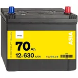 Denagi 70Ah Autobatterie ASIA A70R 12V Starterbatterie Komplett Wartungsfrei