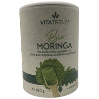 vitatrend Bio Moringa Pulver, 100g Dose, Oleifera Blattpulver
