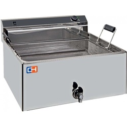 Spezielle Fritteuse 30 Liter 15 kw Dreiphasig mit den Maßen 650X665X370h mm FP30L