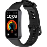 Strap-it Huawei Band 10 Armband Silikon 'Classic' für Huawei Band 10 - Schwarz - Schnallenverschluss