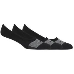 Asics Unisex. 3033A394 3er-Set schwarze unsichtbare Socken (35/38), Heimtextilien, Baumwolle
