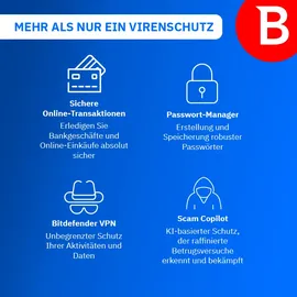 BitDefender Premium Security Family 2026 ESD 25 Geräte 2 Jahre DE Win