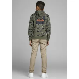 JACK & JONES Stoffhose mit Gesäßtaschen, beige, 158