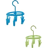 Hti-Living Wäschetrockner Mini 2er Set inkl. je 6 Klammern