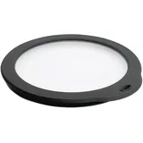 Weis Frischhaltedeckel Glas und Silikon in der Farbe Transparent-Schwarz, Maße: 20cm x 23cm x 2cm, 11120