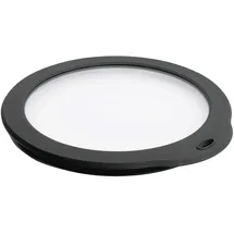Weis Frischhaltedeckel Glas und Silikon in der Farbe Transparent-Schwarz, Maße: 20cm x 23cm x 2cm, 11120
