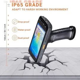 Tera Pro Android Barcode Scanner PDA Android 11 mit Ladestation Pistolengriff 8000 mAh Batterie BT5.0 PDA Barcode Scanner POS Terminal Mobiler Computer Handheld Barcode Reader P172