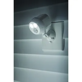 Mr Beams Außenstrahler Kunststoff H 16,5 cm 2er Set weiß