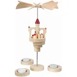 Seiffener Volkskunst Pyramide Luftschloss Stella rote Dächer von Schalling