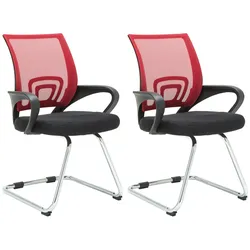 CLP 2er Set Freischwinger Eureka rot