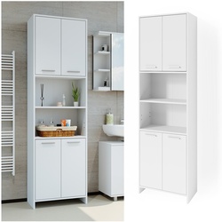 Vicco Badschrank Badregal Hochschrank Maris weiß Aufbewahrungsschrank Badezimmer