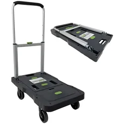 Plattformwagen klappbar 150 kg leicht mobil Transportwagen für Einkäufe Umzug...