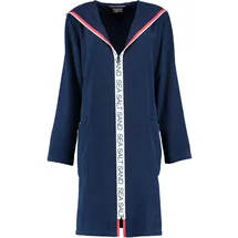 CAWÖ Bademantel mit Kapuze 3101 navy L
