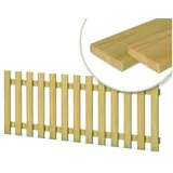 Gartenpirat Lattenzaun 180 x 150 cm Braun/Holz