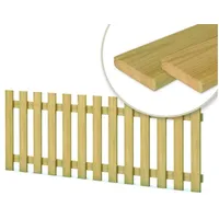 Gartenpirat Lattenzaun 180 x 150 cm Braun/Holz