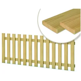 Gartenpirat Lattenzaun 180 x 150 cm Braun/Holz