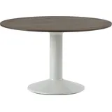 Muuto Midst Tisch, 120 cm, Eiche dunkel geölt Ø grau