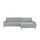 Smart Ecksofa Candice ¦ grau ¦ Maße (cm): B: 280 H: 90 T: 173.0