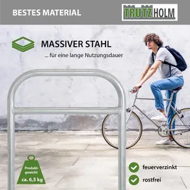 Trutzholm Fahrradständer Typ H 115 x 78 cm Stahl feuerverzinkt Ø 49 mm