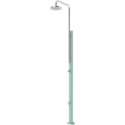 Pooldusche Chrome aus Edelstahl unterschiedliche Farben V2A , Farbe: Chrome Blau