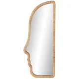 home esprit Wandspiegel, Naturglas, Rattan, modern, Scandi, 50 x 4 x 120 cm