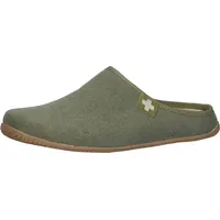 Living Kitzbühel Pantoffel Schweizer Kreuz Khaki 45 EU -