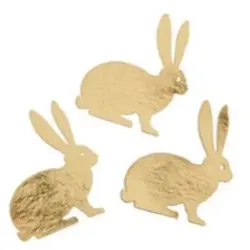 Goldenes Häschen-Konfetti