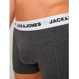JACK & JONES Basic Boxershorts Forest Night / Navy Blazer / Dark Grey Melange / Black M 5er Pack