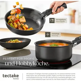 Tectake Küchenstarterset Topf-Set 41-tlg. Töpfe + Geschirr