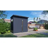 BERTILO Pentus 1 Gartenhaus 234x115cm anthrazit (OTPE1AN)