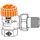HEIMEIER Eclipse Thermostatventil DN15 1/2" Eck