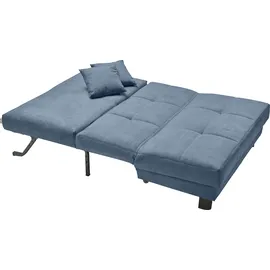 Ell + Ell Schlafsofa Tilda 2-Sitzer Polyester Blau