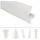 Lemal Sockelleisten Sparpaket, PVC 65x23mm - Fußleisten mit Kabelkanal - (20 Meter 101A weiß) Kunststoff Teppichleisten Übergangsleisten
