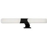 Briloner LED Bad-Spiegelleuchte, 47 cm, LED-Modul, 12W, 1300 lm, schwarz