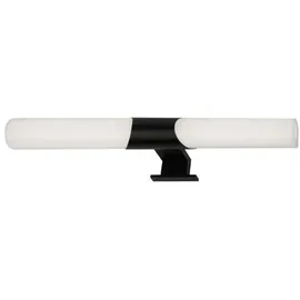 Briloner LED Bad-Spiegelleuchte, 47 cm, LED-Modul, 12W, 1300 lm, schwarz