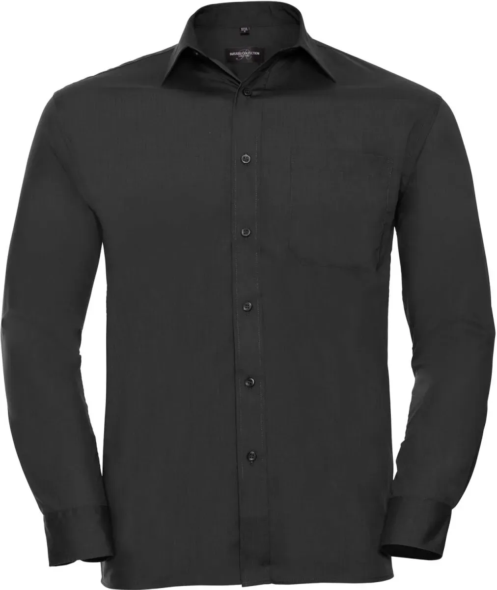 Russell Herren Popeline Hemd langarm R-934M-0 black M (39/40)