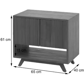 Mendler HWC-M92 Waschbeckenunterschrank 61x65x40cm braun